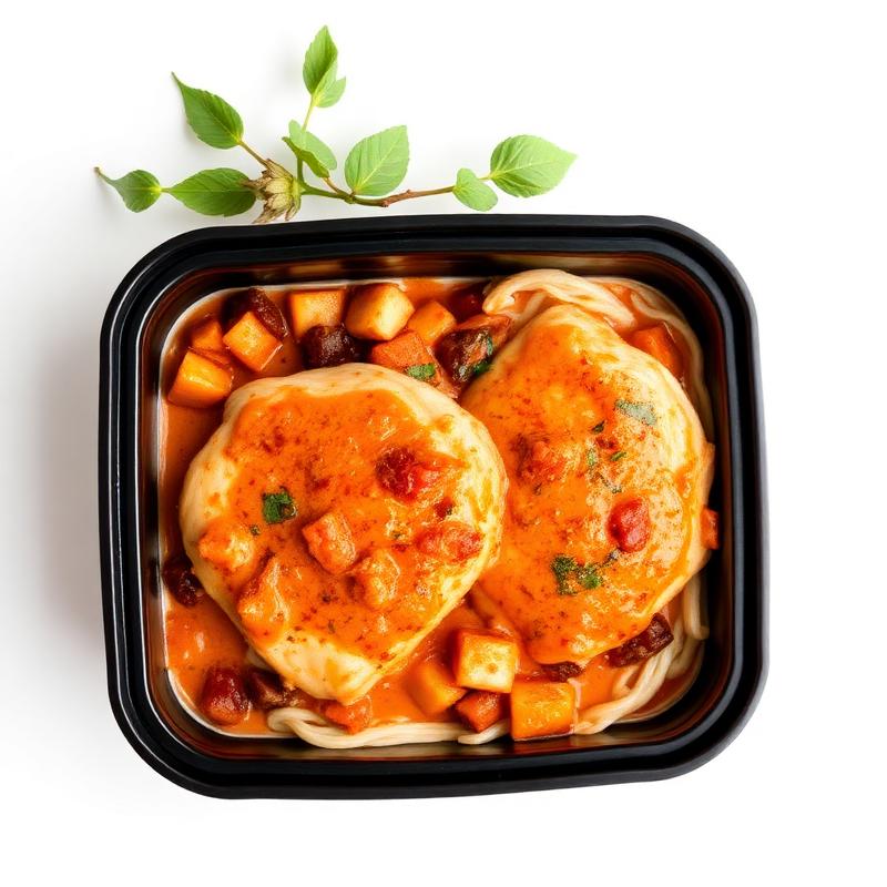 Marry Me Chicken with Roasted Vegetables